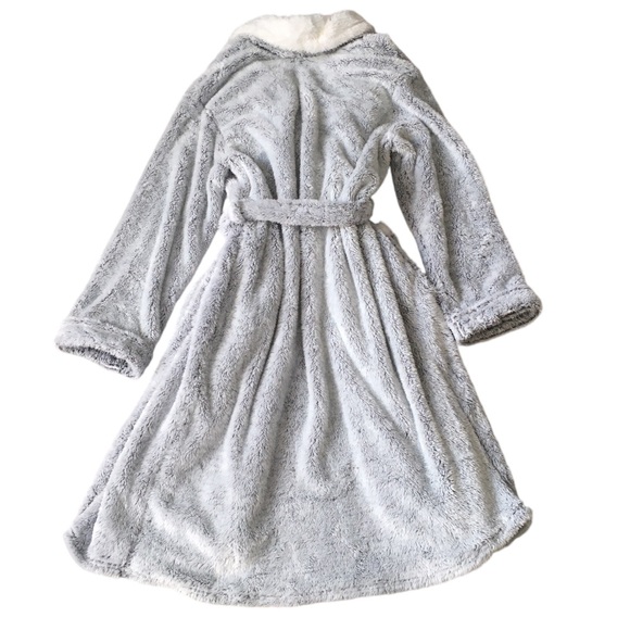 NWT Winter Collection Nightwear Long Grey Well Soft Wrap Robes L - Picture 4 of 4